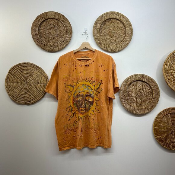 Urban Outfitters Tops - UO Urban Outfitters Sublime Orange Distressed Oversized Graphic Tee T-Shirt S/M